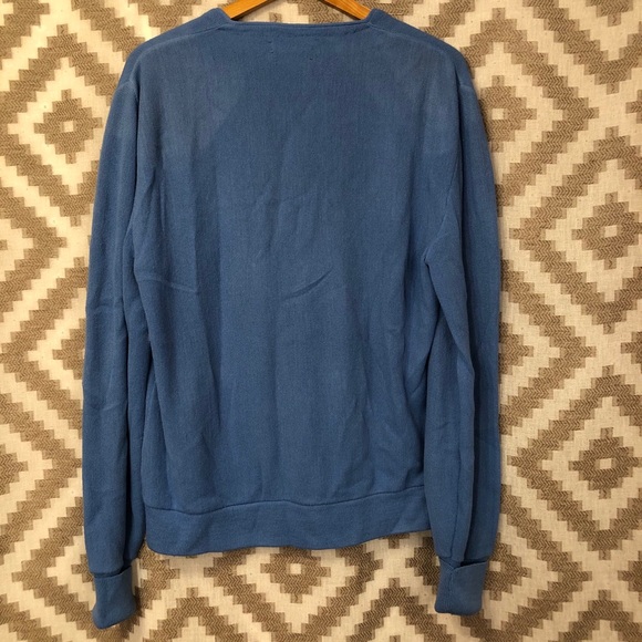 Vintage Christian Dior Men’s Blue Cardigan Sweater - Picture 11 of 12